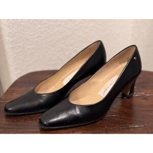 Vintage 80's Etienna Aigner Women Size 7.5N Black Pumps Heels Dress‎ Shoes Spain